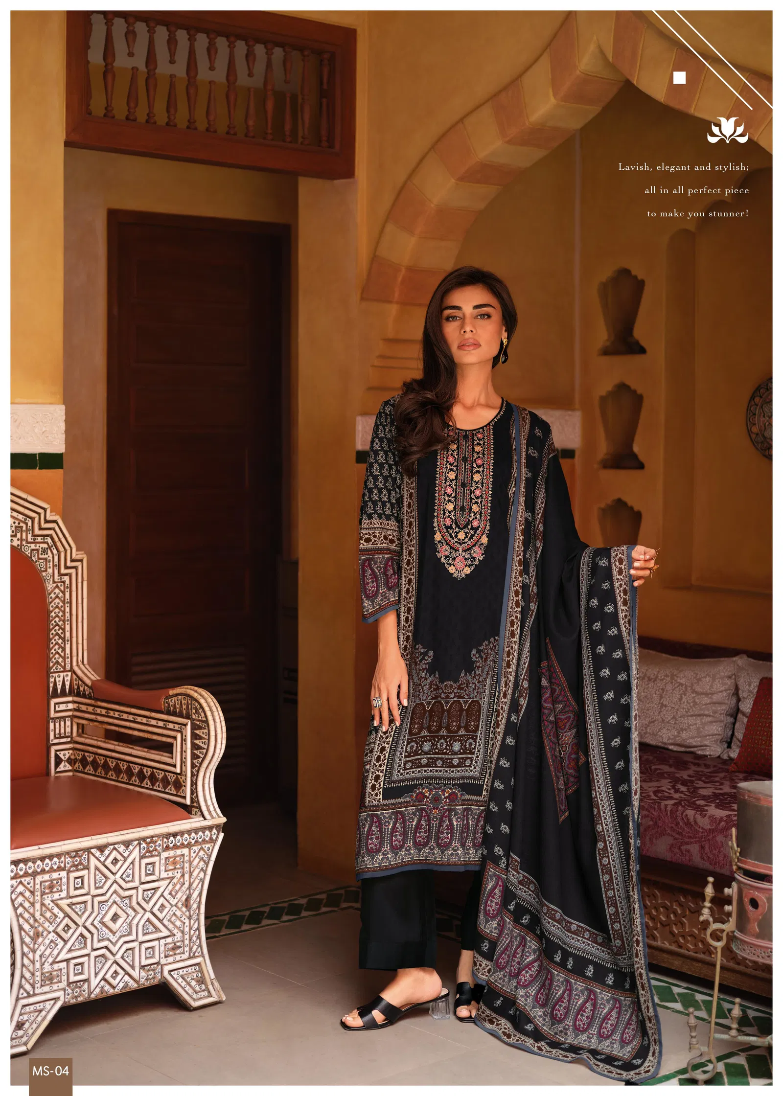 Misha By Varsha Lawn Cotton Printed Embroidery Salwar Suits Suppliers In Mumbai